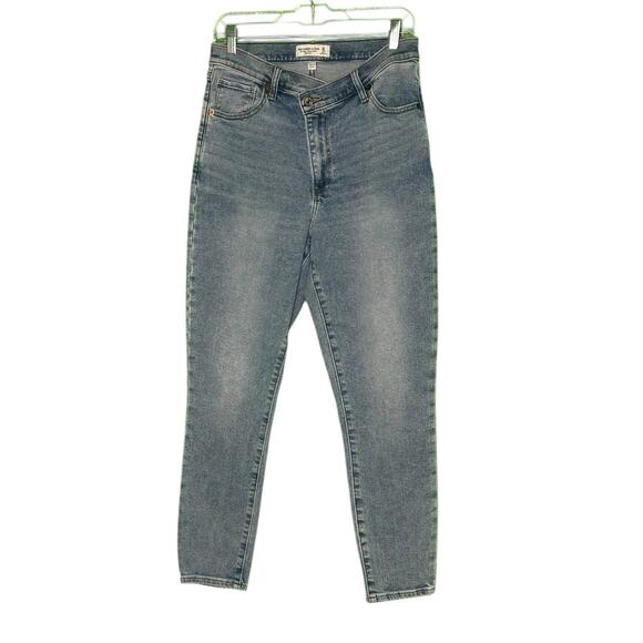 Abercromie & Fitch The Super Skinny Ankle High Rise Curvy Love Jeans size 31 -12 - Picture 1 of 14
